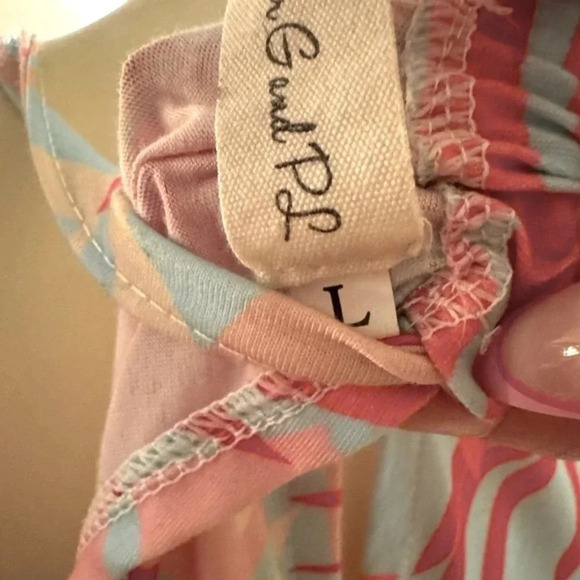 - For G and PL Women's Tropical Print Halter Maxi Dress Sleeveless size large - Picture 9 of 12